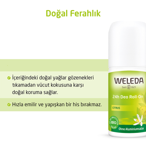 Weleda Limon Özlü Doğal Roll On Deodorant 50 ml - 2