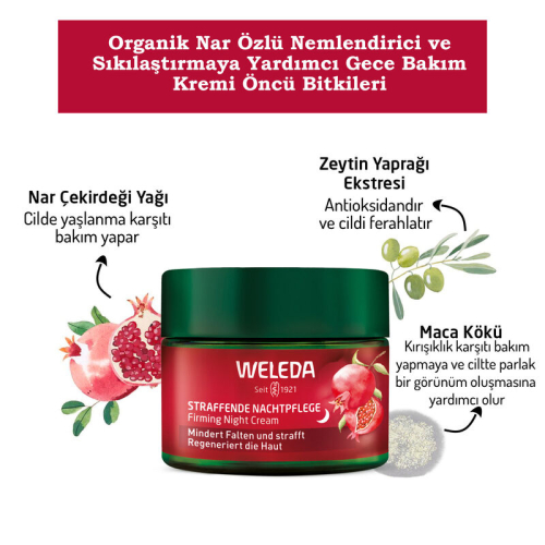 Weleda Nar Özlü Nemlendirici ve Sıkılaştırıcı Gece Bakım Kremi 40 ml - 3