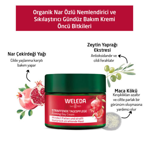 Weleda Nar Özlü Nemlendirici ve Sıkılaştırıcı Gündüz Bakım Kremi 40 ml - 3