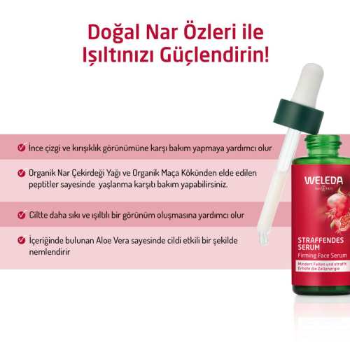 Weleda Nar Özlü Organik Sıkılaştırıcı Yüz Serumu 30 ml - 3