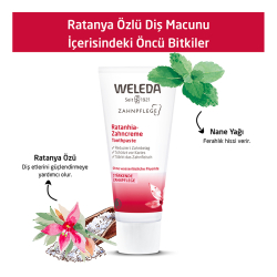 Weleda Ratanya Özlü Organik Diş Macunu 75 ml - 4