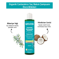 Weleda Rosmarin Biberiye Özlü Canlandırıcı Şampuan 250 ml - 4