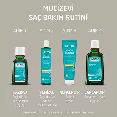 Weleda Rosmarin Biberiye Özlü Canlandırıcı Şampuan 250 ml - 5