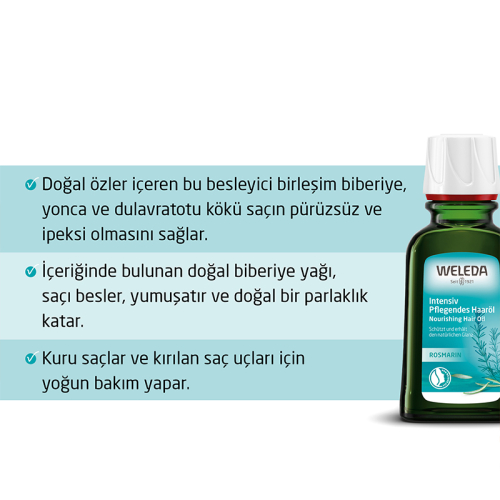 Weleda Organik Besleyici Saç Bakım Yağı 50 ml - 2