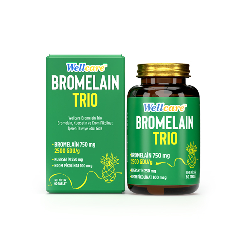 Wellcare Bromelain Trio 60 Tablet - Wellcare