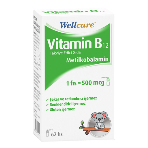 Wellcare Vitamin B12 500mcg 5 ml - 62 Puff - Wellcare