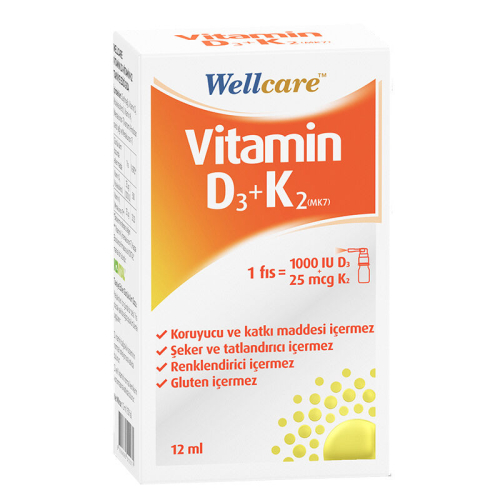 Wellcare Wellcare Vitamin D3 K2 12 ml - 1