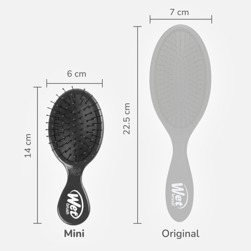 Wet Brush Mini Detangler Dolaşık Açıcı Saç Fırçası Siyah - 5
