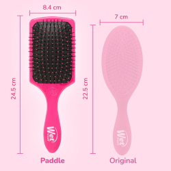 Wet Brush Paddle Detangler Dolaşık Açıcı Geniş Saç Fırçası Pembe - 6