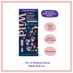Wild Antiperspirant Roll On Cath Kidston Marble Ditsy Case - Coconut - Vanilla Refill Terleme Karşıtı 50 ml - 2