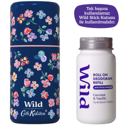 Wild Antiperspirant Roll On Coconut - Vanilla Refill Deodorant Yedek Dolum 50 ml - 2