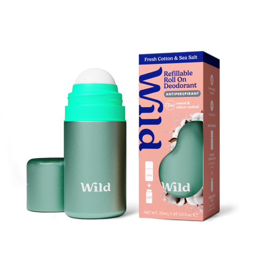 Wild Fresh Cotton - Sea Sal Refillable Roll On Deodorant 50 ml - Wild
