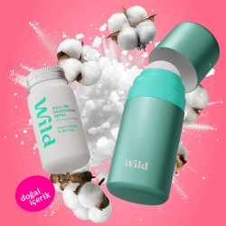 Wild Antiperspirant Roll On Aqua Case - Fresh Cotton - Sea Salt Refill Terleme Karşıtı Deodorant 50 ml - 4