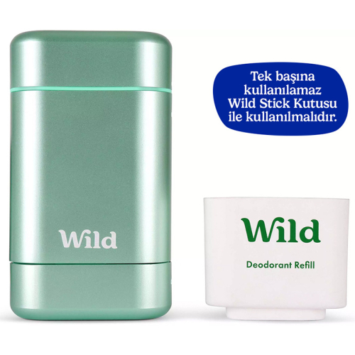 Wild Refill Yedek Stick Deodorant İçi Doğal Formül - Fresh Cotton - Sea Salt 40 g - 2