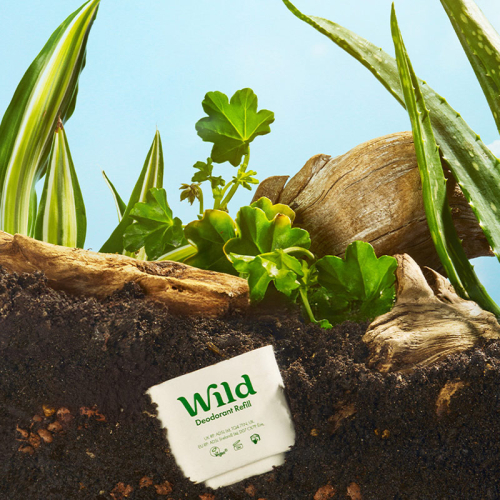 Wild Refill Yedek Stick Deodorant İçi Doğal Formül - Fresh Cotton - Sea Salt 40 g - 6
