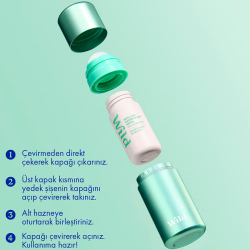 Wild Fresh Cotton-Sea Salt Roll On Deodorant Refill 50 ml - 3