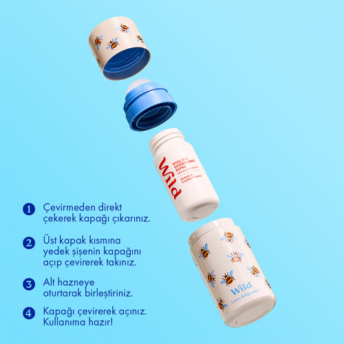 Wild Antiperspirant Emma Bridgewater Bee Roll-On Case Honey - Cactus Refill Terleme Karşıtı Deodorant 50 ml - 3