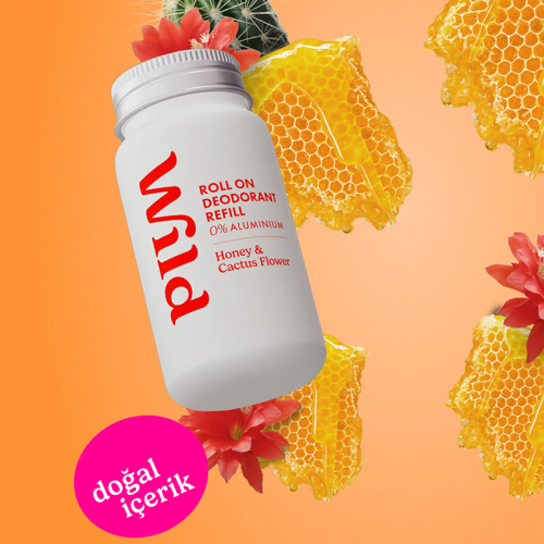 Wild Antiperspirant Roll On Honey - Cactus Flower Refill Deodorant Yedek Dolum 50 ml - 4
