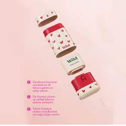 Wild Refill Yedek Stick Deodorant İçi Doğal Formül - Pink Grapefruit - Lime 40 g - 1