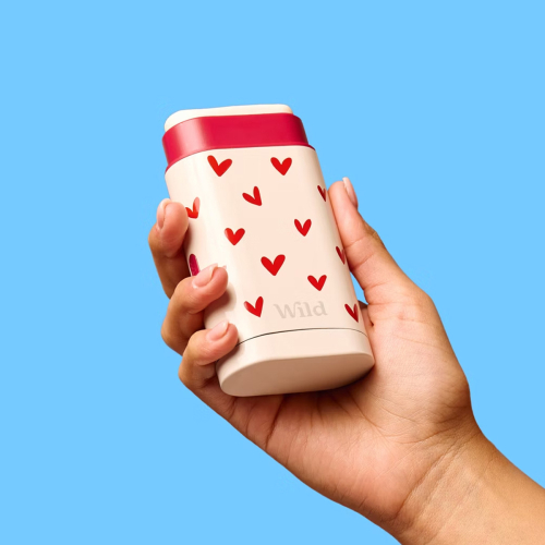 Wild Natural Stick Deodorant Kutu + Refill Paketi - Love Heart Case + Pink Grapefruit & Lime 40 g - 3