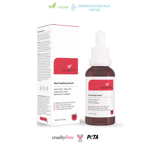 WIWIFY AHA BHA Red Peeling Cilt Serumu 30 ml - 3
