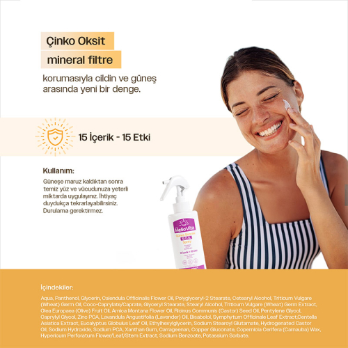 ya da multicosmetics HelioVita Güneş Sonrası S.O.S Sprey 150 ml - 4