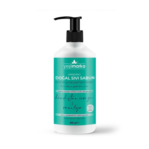 Yeşilmarka Arındırıcı Doğal Sıvı Sabun - Hindistan Cevizi Yağı & Vanilya 400 ml - 1