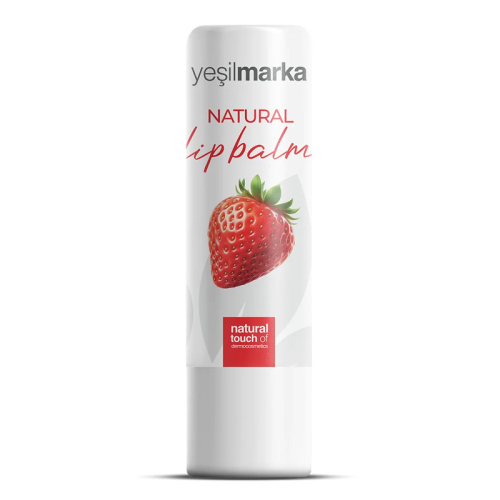 Yeşilmarka Doğal Dudak Balmı Çilek Aromalı - Yeşilmarka