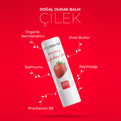 Yeşilmarka Doğal Dudak Balmı Çilek Aromalı - 3