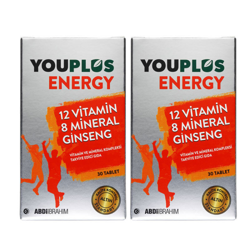 Youplus Energy Vitamin ve Mineral Kompleksi 2 x 30 Tablet - 1