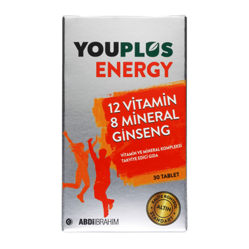 Youplus Energy Vitamin ve Mineral Kompleksi 30 Tablet - Abdi İbrahim