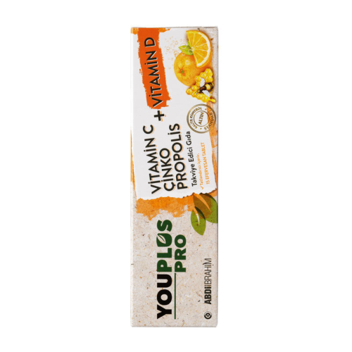YouPlus Pro Vitamin C Çinko Propolis Takviye Edici Gıda 15 Tablet - Abdi İbrahim