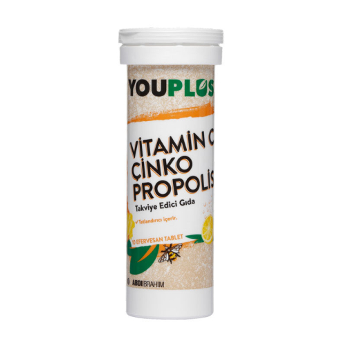 Youplus Vitamin C Çinko Propolis 20 Efervesan Tablet - Kopya - 2
