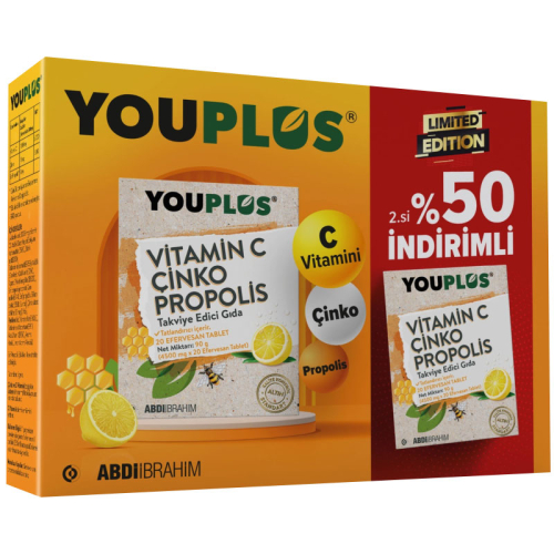 Youplus Vitamin C Takviye Edici Gıda - İkincisi %50 İndirimli - Abdi İbrahim