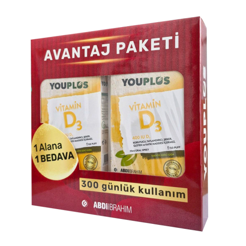 Youplus Vitamin D3 Oral Sprey 20 ml - Abdi İbrahim