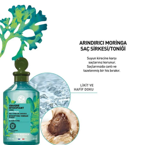 Yves Rocher Arındırıcı Moringa Saç Sirkesi Toniği 150 ml - 8