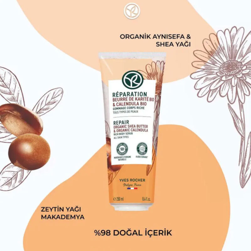 Yves Rocher Arındırıcı ve Yumuşatıcı Vücut Peelingi 250 ml - 6