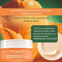 Yves Rocher Glow Energie Işıltı Veren Antioksidan C Vitamini Gündüz Kremi 50 ml - 3
