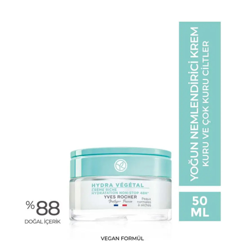Yves Rocher Hydra Vegetal 48 Saat Nemlendiren Yoğun Krem 50 ml - 3