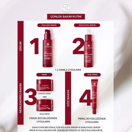 Yves Rocher Lift Pro Collagene Bakuchiol Bitkisel Retinol Serum 30 ml - 4