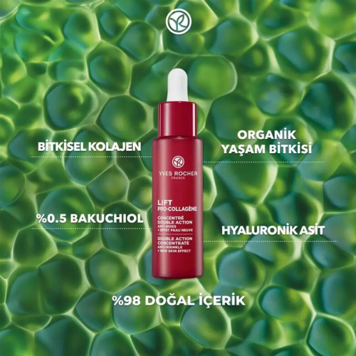 Yves Rocher Lift Pro Collagene Bakuchiol Bitkisel Retinol Serum 30 ml - 3