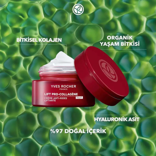 Yves Rocher Lift Pro Collagene Sıkılaştırıcı ve Dolgunlaştırıcı Gece Kremi 50 ml - 4