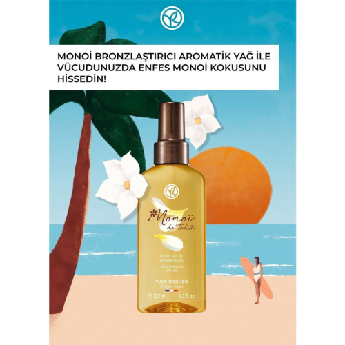 Yves Rocher Monoi Bronzlaştırıcı Aromatik Yağ 125 ml - 6