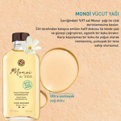 Yves Rocher Monoi Vücut Yağı 100 ml - 3