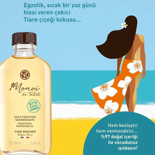 Yves Rocher Monoi Vücut Yağı 100 ml - 4