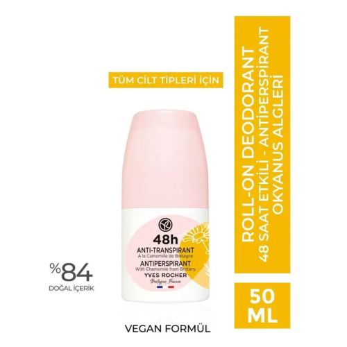 Yves Rocher Roll-on Antiperspirant Deodorant - Papatya 50 ml - 5