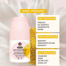 Yves Rocher Roll-on Antiperspirant Deodorant - Papatya 50 ml - 7