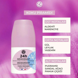 Yves Rocher Roll-on Deodorant - Pamuk Çiçeği ve Ebegümeci 50 ml - 6