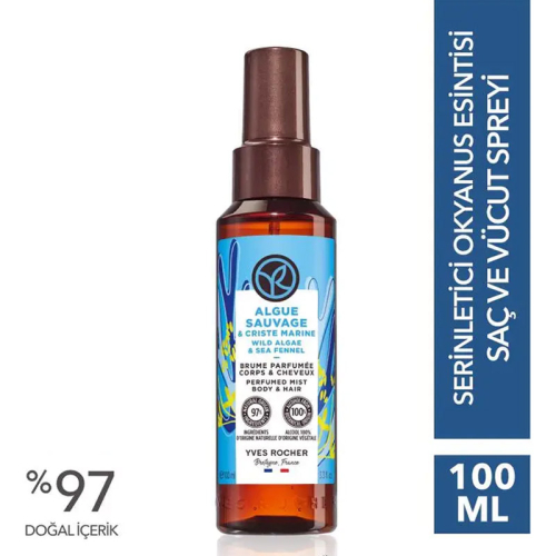 Yves Rocher Saç ve Vücut Spreyi - Serinletici Okyanus Esintisi 100 ml - 2