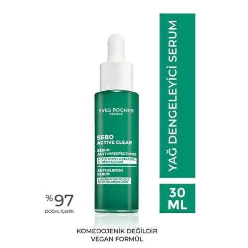 Yves Rocher Sebo Active Clear Vegetal Yağ Dengeleyici Cilt Serumu 30 ml - 2